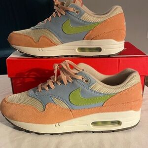 Nike Air Max Sneakers in Pink, Green, and Blue